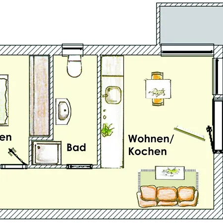 Apartman Brise Stadtvilla Blumenhof App 11